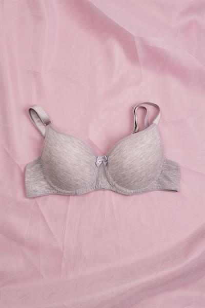 Basic Serisi Hafif Model Günlük Gri Sütyen