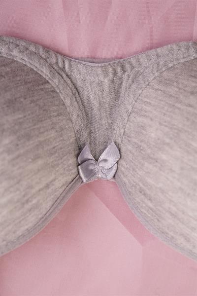 Basic Serisi Hafif Model Günlük Gri Sütyen