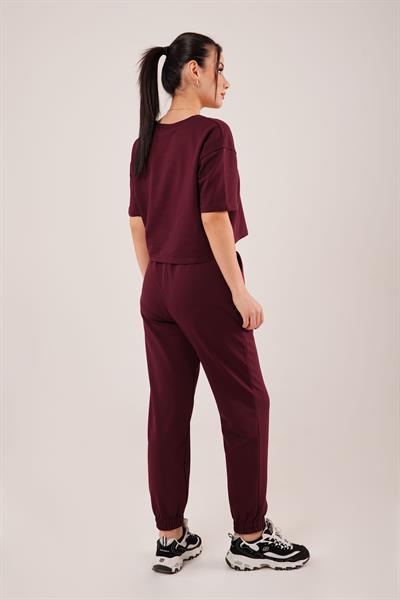 Basic Spor Bordo İkili Takım