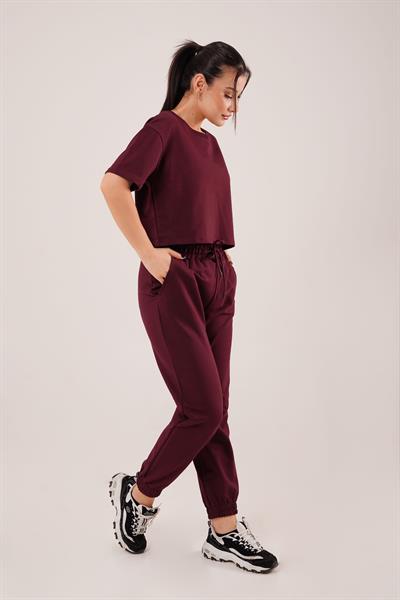 Basic Spor Bordo İkili Takım