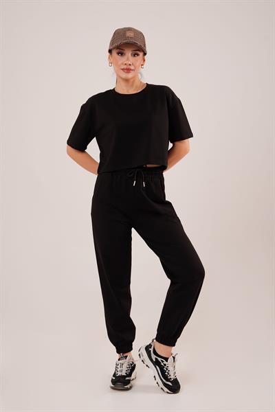 Basic Spor Siyah İkili Takım