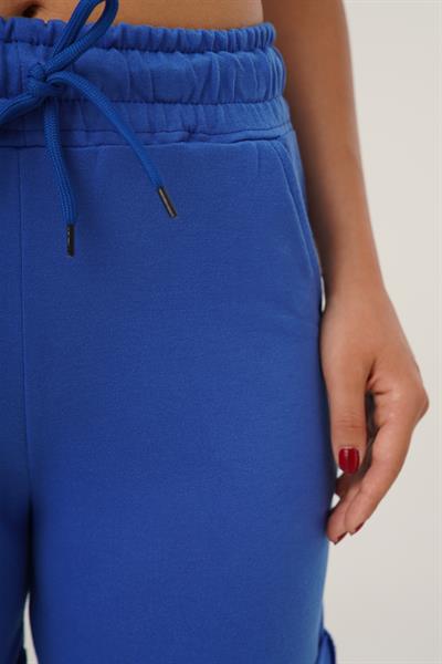 Bel Bağcıklı Spor Saks Şort