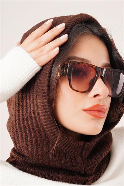 Balaklava Model Triko Kahve Bere