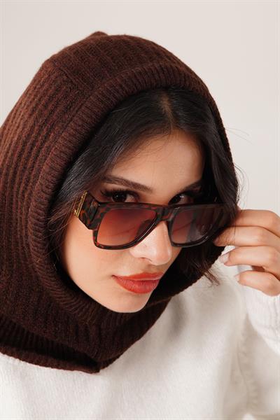 Balaklava Model Triko Kahve Bere