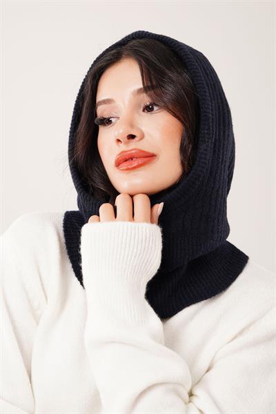 Balaklava Model Triko Lacivert Bere