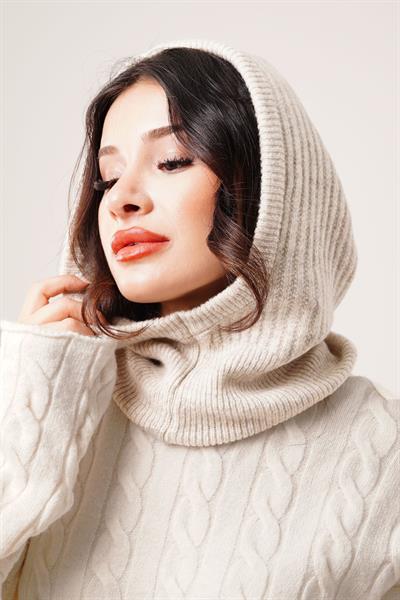 Balaklava Model Taş Triko  Bere