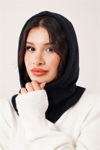 Balaklava Model Triko Lacivert Bere