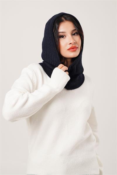 Balaklava Model Triko Lacivert Bere