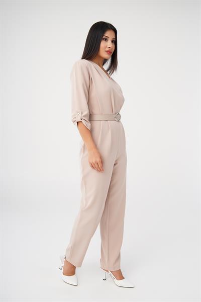 Casual Kemerli Bej Tulum