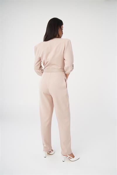 Casual Kemerli Bej Tulum