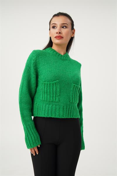 Çift Cepli Kısa Model Benetton Kazak