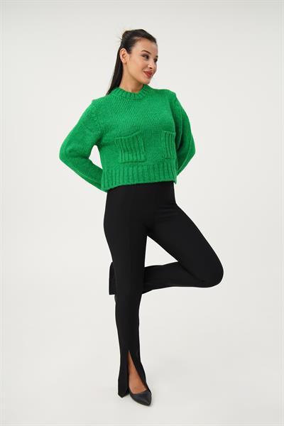 Çift Cepli Kısa Model Benetton Kazak