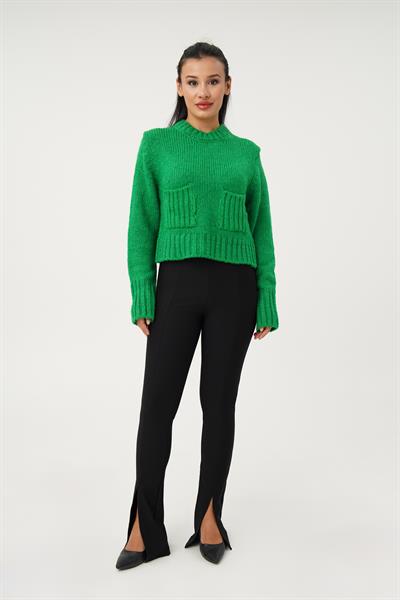 Çift Cepli Kısa Model Benetton Kazak