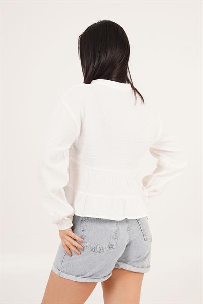 Dantel Detay Salaş Beyaz Gömlek