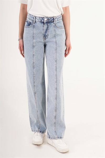 Denim Kolsuz Yelek ve Jean İkili Takım 