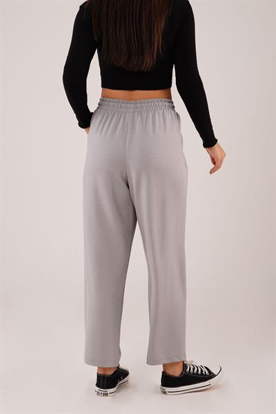 Dikiş Detaylı Gri Modal Jogger Eşofman