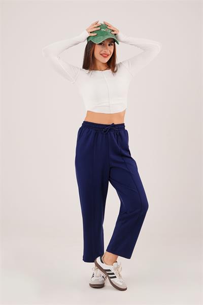 Dikiş Detaylı Lacivert Modal Jogger Eşofman