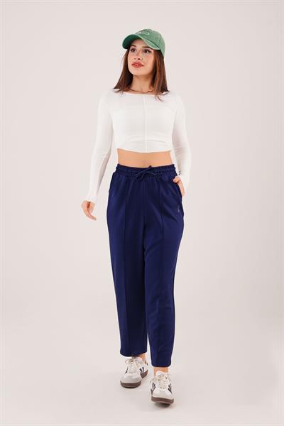 Dikiş Detaylı Lacivert Modal Jogger Eşofman