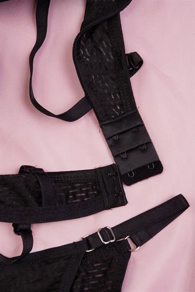 Double Push-up Etkili Siyah Sütyen Takımı