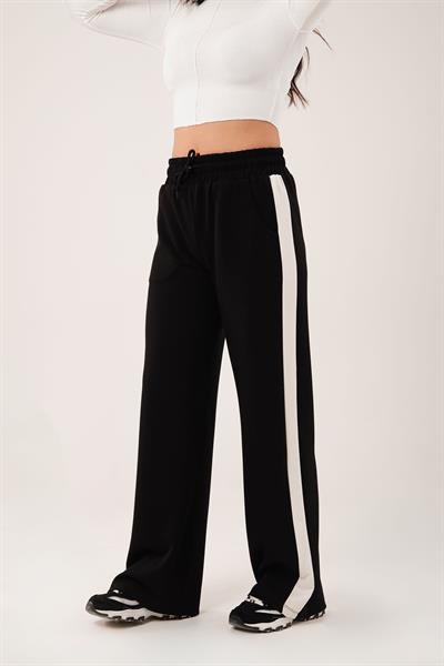 Garnili Premium Kumaş Siyah Eşofman Altı