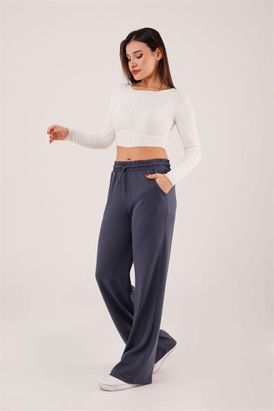 Geniş Paça Oysh Modal Antrasit Eşofman Pantolon