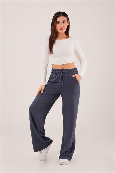 Geniş Paça Oysh Modal Antrasit Eşofman Pantolon
