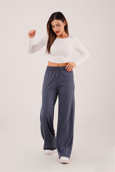 Geniş Paça Oysh Modal Antrasit Eşofman Pantolon
