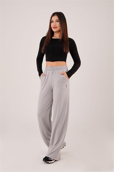 Geniş Paça Oysh Modal Gri Eşofman Pantolon