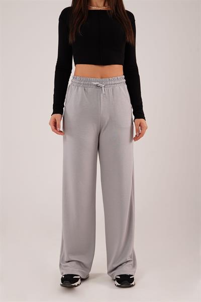 Geniş Paça Oysh Modal Gri Eşofman Pantolon
