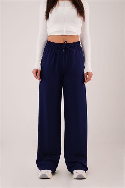 Geniş Paça Oysh Modal Lacivert Eşofman Pantolon