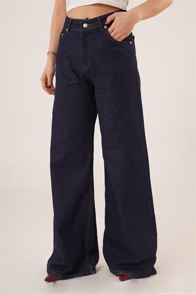 Geniş Paça Palazzo Jean Pantolon