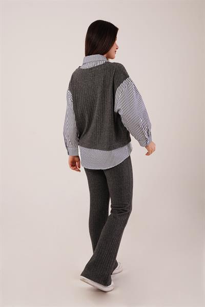 Gömlek Çıkmalı Antrasit İkili Takım