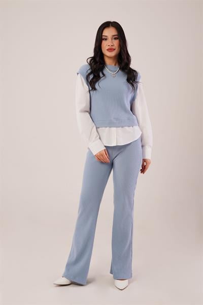 Gömlek Kol Flex Bebe Mavisi İkili Takım