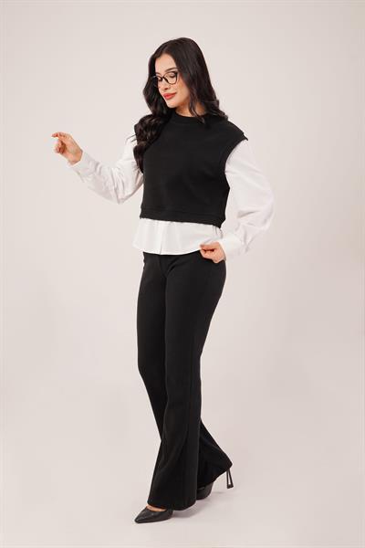 Gömlek Kol Flex Siyah İkili Takım