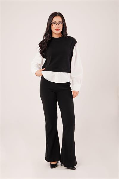 Gömlek Kol Flex Siyah İkili Takım