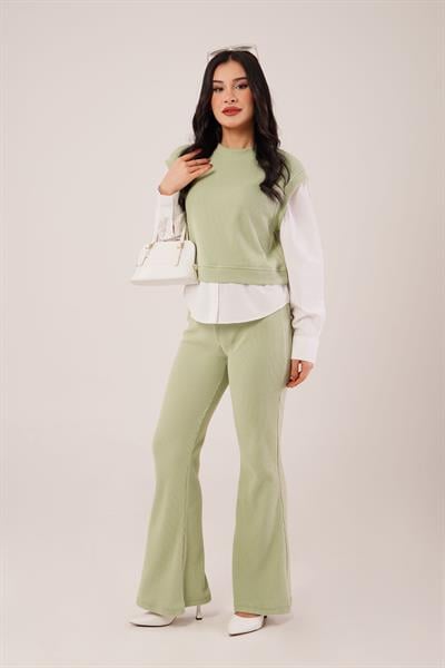 Gömlek Kol Flex Yeşil İkili Takım