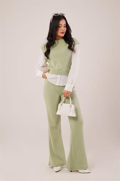 Gömlek Kol Flex Yeşil İkili Takım