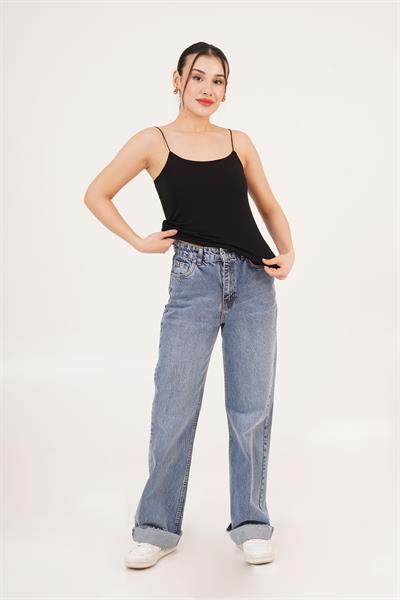 İp Askılı Basic Siyah Atlet