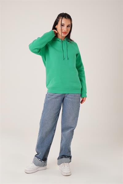 Kapüşonlu Bağcık Detaylı Benetton Sweatshirt