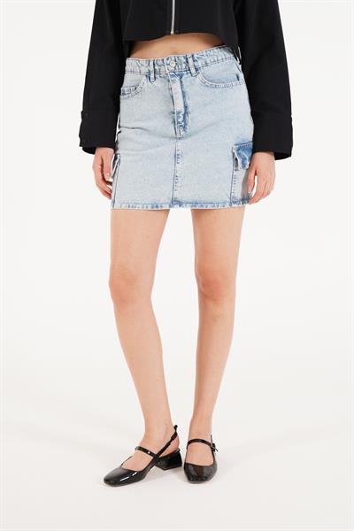 Kargo Cep Mini Kot Etek