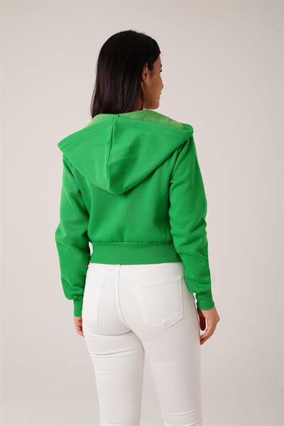 Kısa Model Fermuarlı Benetton Spor Hırka