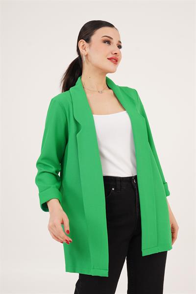 Kol Katlama Dikiş Detaylı Benetton Yazlık Blazer Ceket	