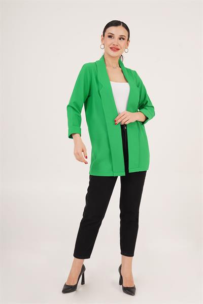 Kol Katlama Dikiş Detaylı Benetton Yazlık Blazer Ceket	