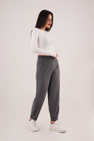 Örme Krep Antrasit Pantolon