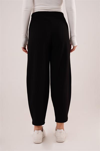 Örme Krep Siyah Pantolon