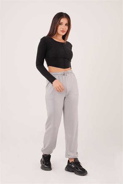 Oys Model Bileği Lastikli Gri Eşofman