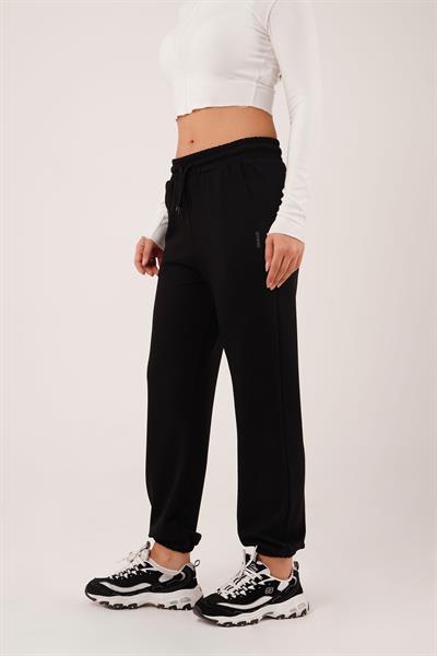 Oys Model Bileği Lastikli Siyah Eşofman