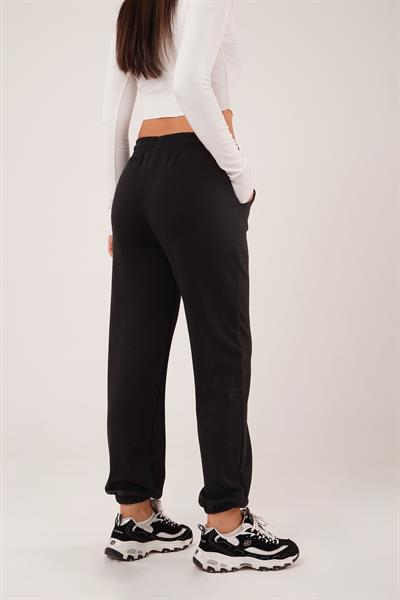 Oys Model Bileği Lastikli Siyah Eşofman