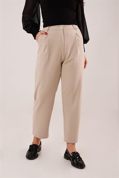Pensli Bilek Boy Bej Pantolon