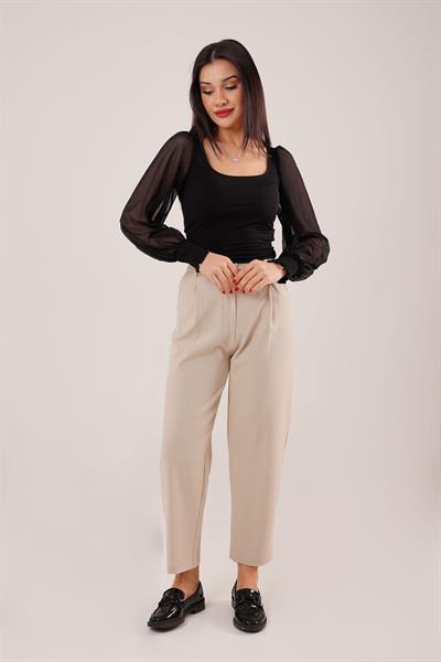 Pensli Bilek Boy Bej Pantolon